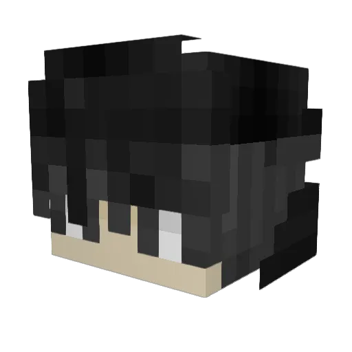 xanax7 Minecraft avatar head, 3D render