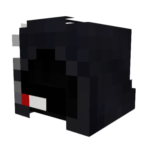 xanbder Minecraft avatar head, 3D render