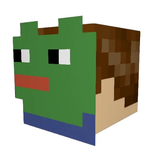 xanbertt Minecraft avatar head, 3D render