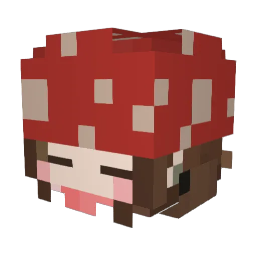 xanbnx Minecraft avatar head, 3D render