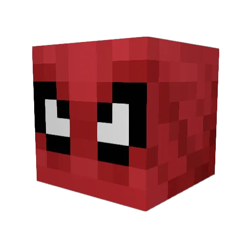 xandekm Minecraft avatar head, 3D render