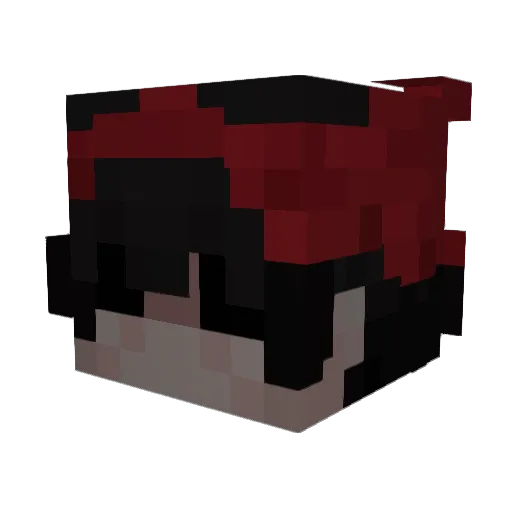 xanderMain Minecraft avatar head, 3D render
