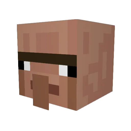 xander_6 Minecraft avatar head, 3D render