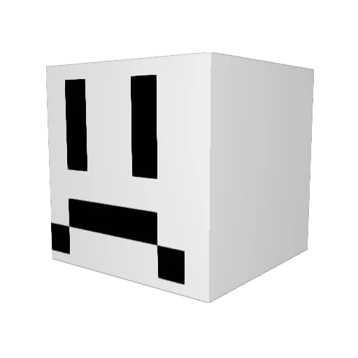 xanderito Minecraft avatar head, 3D render