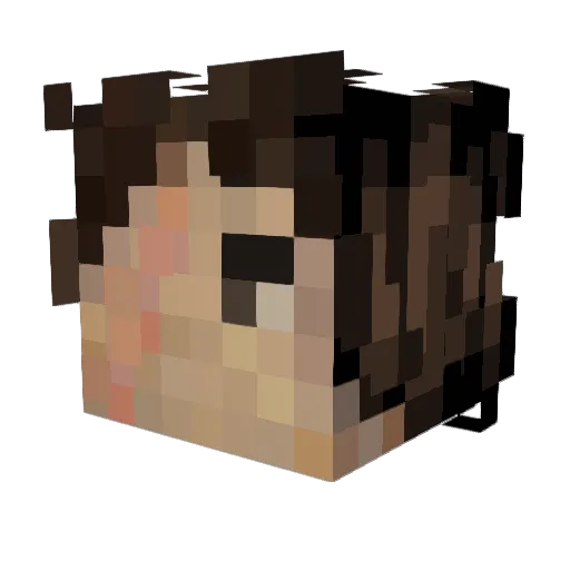 xandertheiv Minecraft avatar head, 3D render