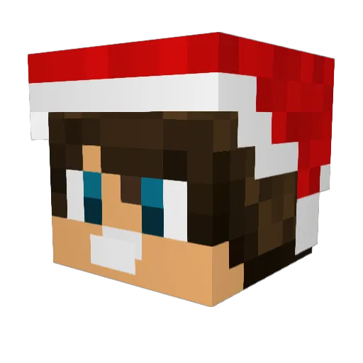 xandertown Minecraft avatar head, 3D render