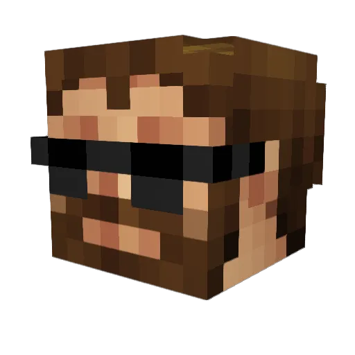 xandervs99 Minecraft avatar head, 3D render