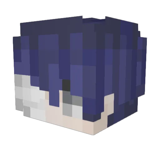 xandii15 Minecraft avatar head, 3D render