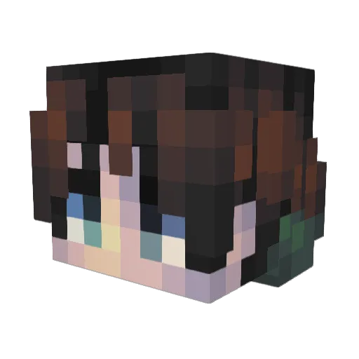 xandwichh Minecraft avatar head, 3D render
