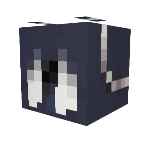 xannxy Minecraft avatar head, 3D render