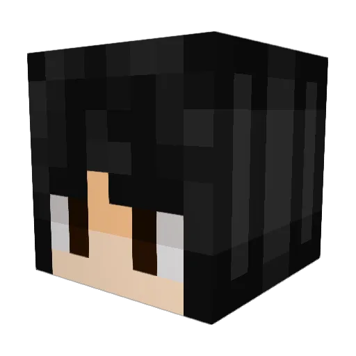 xannyin Minecraft avatar head, 3D render