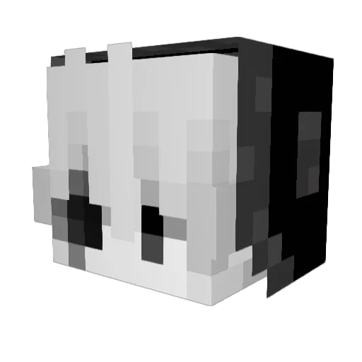 xannylock Minecraft avatar head, 3D render