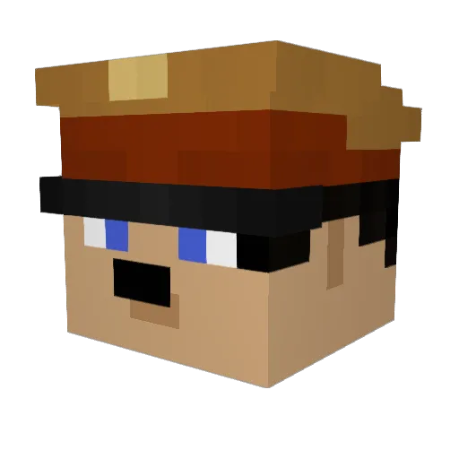 xannymocas Minecraft avatar head, 3D render
