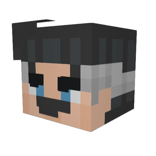 xannypals Minecraft avatar head, 3D render