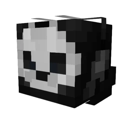 xansku Minecraft avatar head, 3D render