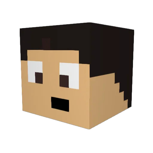 xanten63 Minecraft avatar head, 3D render