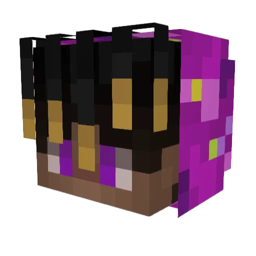 xanxity Minecraft avatar head, 3D render