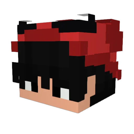 xanxsti Minecraft avatar head, 3D render