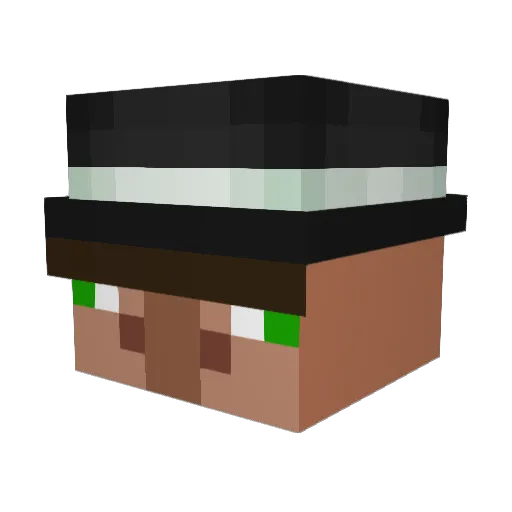 xaoyg Minecraft avatar head, 3D render