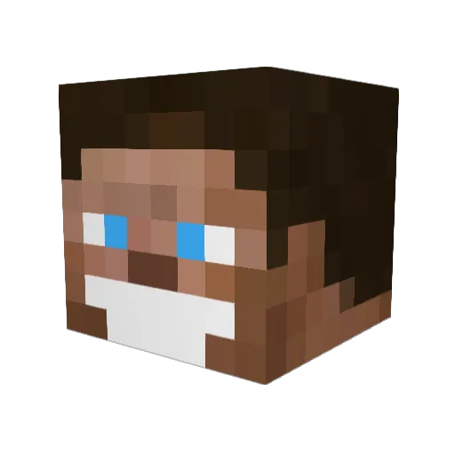 xapirous Minecraft avatar head, 3D render