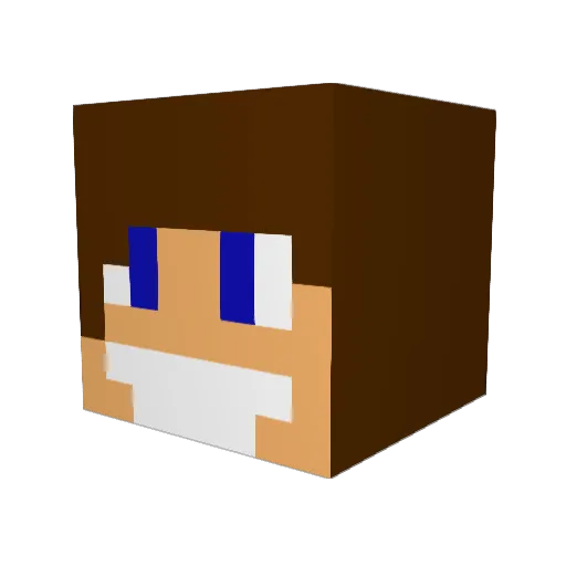 xaraKeN Minecraft avatar head, 3D render