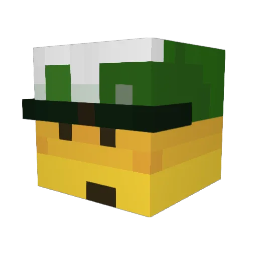 xarhsk Minecraft avatar head, 3D render