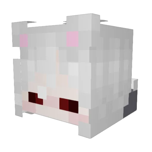 xariol Minecraft avatar head, 3D render