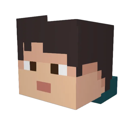 xarkog Minecraft avatar head, 3D render