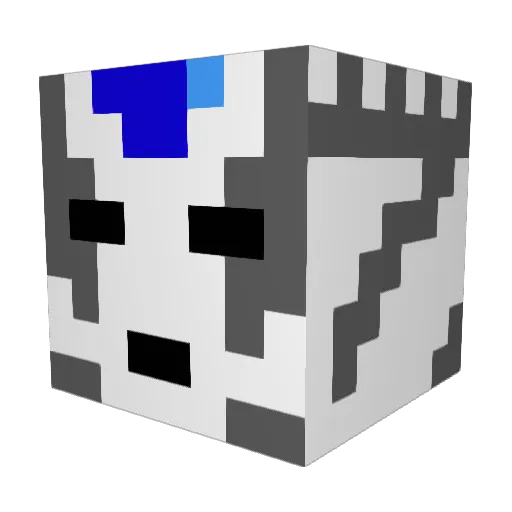 xarrien Minecraft avatar head, 3D render