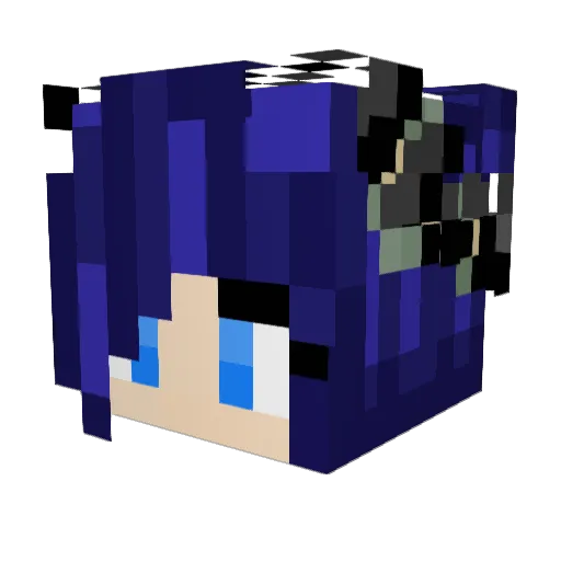 xarspeVT Minecraft avatar head, 3D render