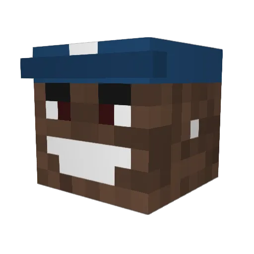 xartoe Minecraft avatar head, 3D render