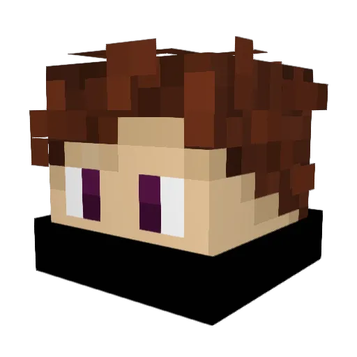 xaver555555 Minecraft avatar head, 3D render