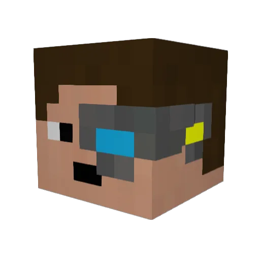 xavier0014 Minecraft avatar head, 3D render