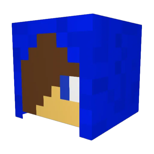 xavier1100 Minecraft avatar head, 3D render