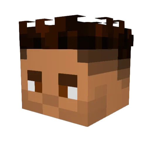 xavier4226 Minecraft avatar head, 3D render