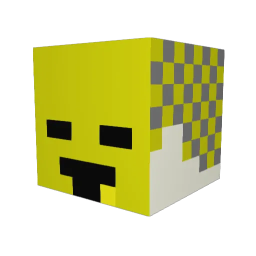 xavier42 Minecraft avatar head, 3D render