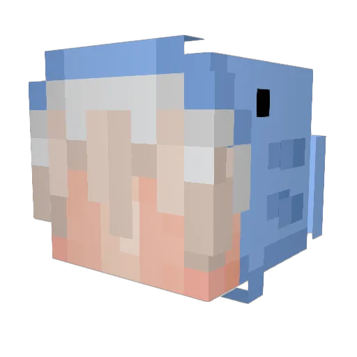 xavierjorge Minecraft avatar head, 3D render