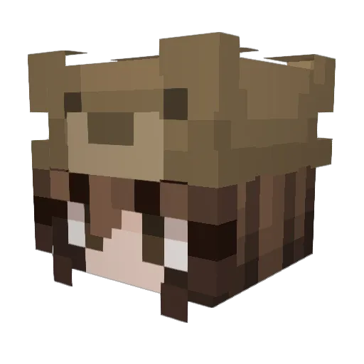 xavierman Minecraft avatar head, 3D render