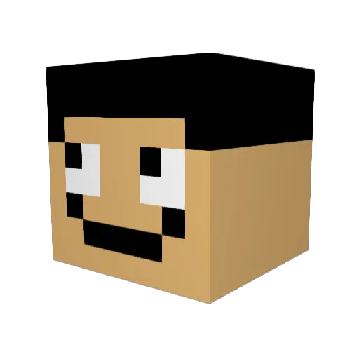 xavierrm007 Minecraft avatar head, 3D render