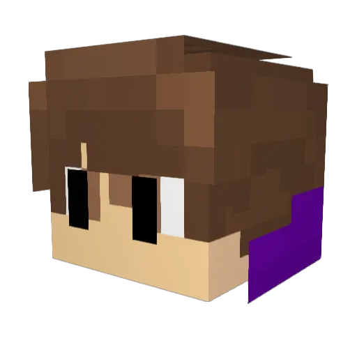 xavii143 Minecraft avatar head, 3D render
