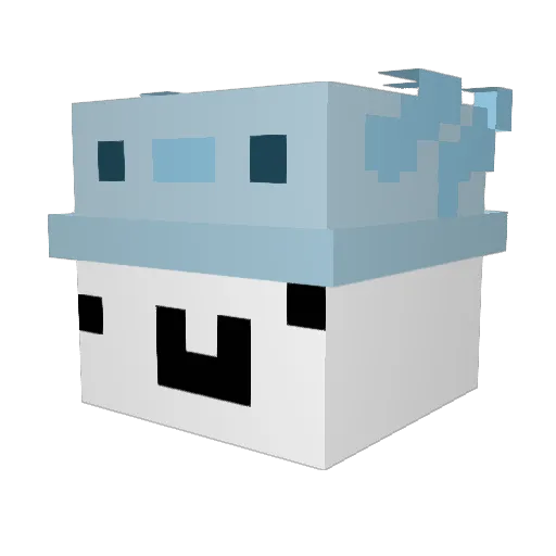 xavii24k Minecraft avatar head, 3D render