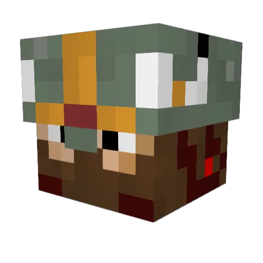xavlac576 Minecraft avatar head, 3D render