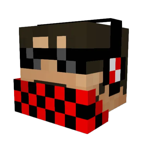 xavof2east Minecraft avatar head, 3D render