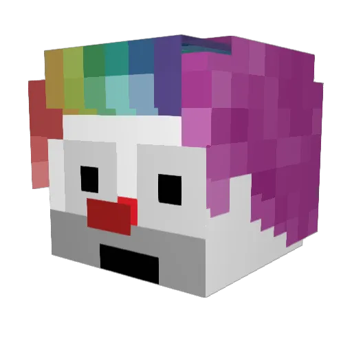 xavoo Minecraft avatar head, 3D render