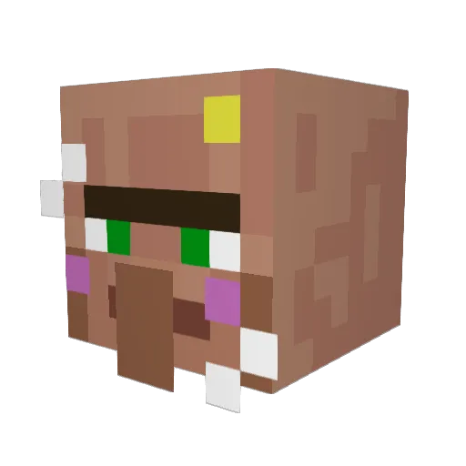 xavvvv Minecraft avatar head, 3D render