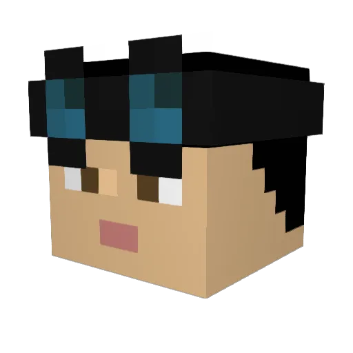 xavxav777 Minecraft avatar head, 3D render