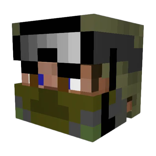 xawer11 Minecraft avatar head, 3D render