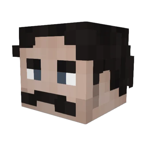 xaxaxixi Minecraft avatar head, 3D render