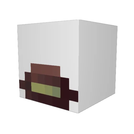 xbababooeyx Minecraft avatar head, 3D render