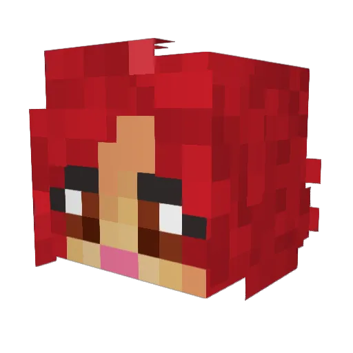 xbabyslayerx Minecraft avatar head, 3D render